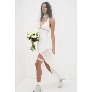 For Love And Lemons White Lace Mini Dress